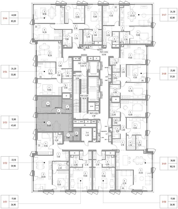 1-комнатная квартира, 44,7 м² — фото 2