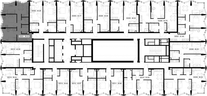 2-комнатная квартира, 58,3 м² — фото 2