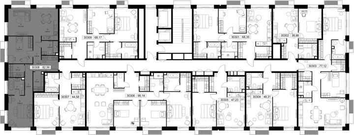 2-комнатная квартира, 82,6 м² — фото 3