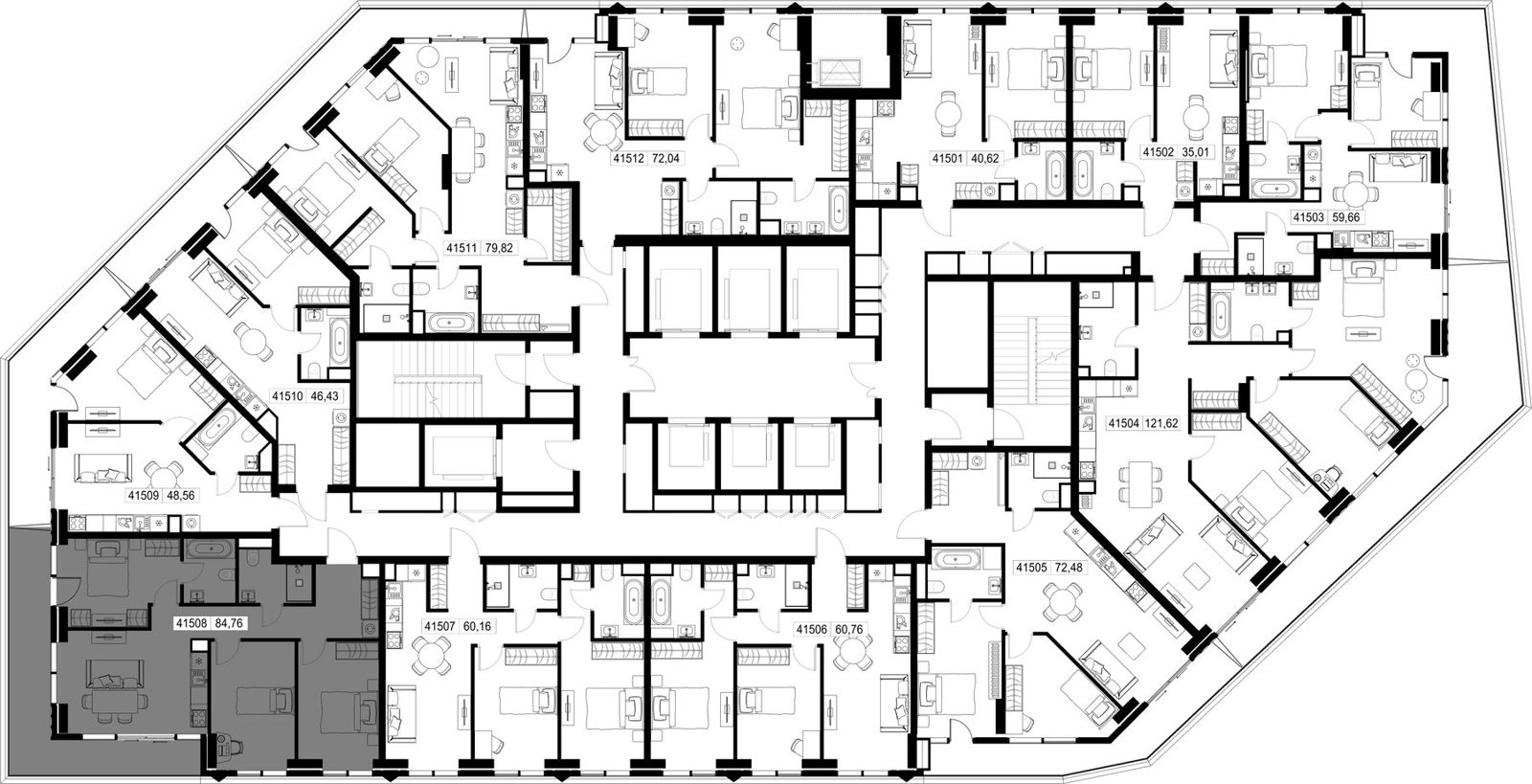 3-комнатная квартира, 84,8 м² — фото 2