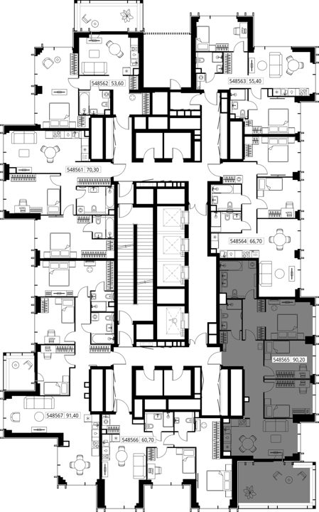 3-комнатная квартира, 90,2 м² — фото 2