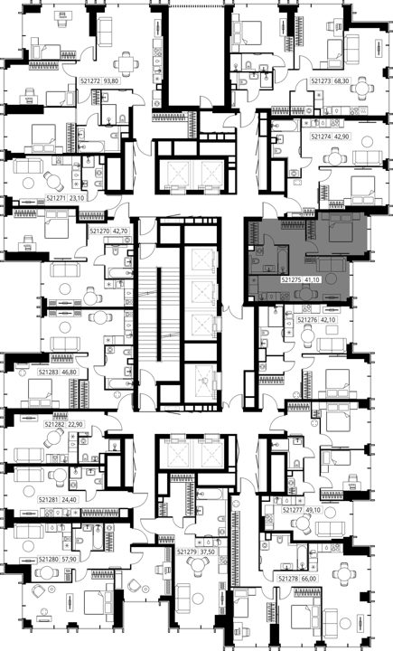 1-комнатная квартира, 41,1 м² — фото 2