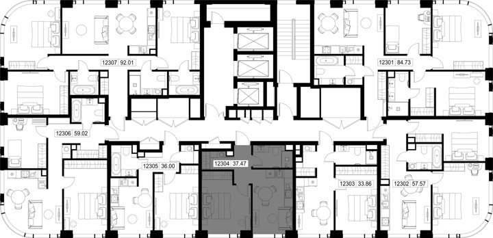 1-комнатная квартира, 37,5 м² — фото 2