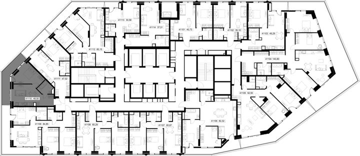 1-комнатная квартира, 48,5 м² — фото 2