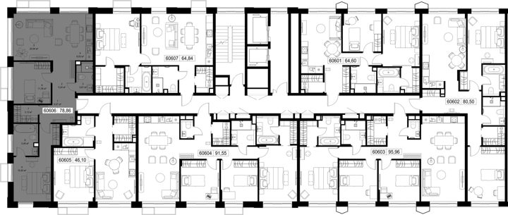 2-комнатная квартира, 78,9 м² — фото 2