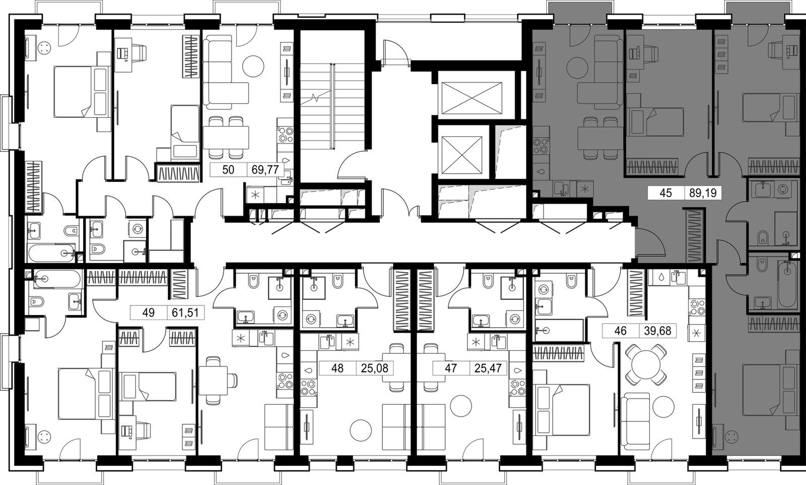 3-комнатная квартира, 88,4 м² — фото 2