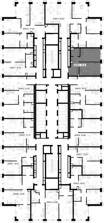 1-комнатная квартира, 40,3 м² — фото 2