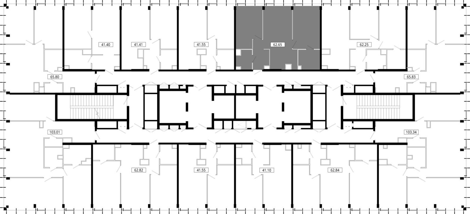 2-комнатная квартира, 62,6 м² — фото 2
