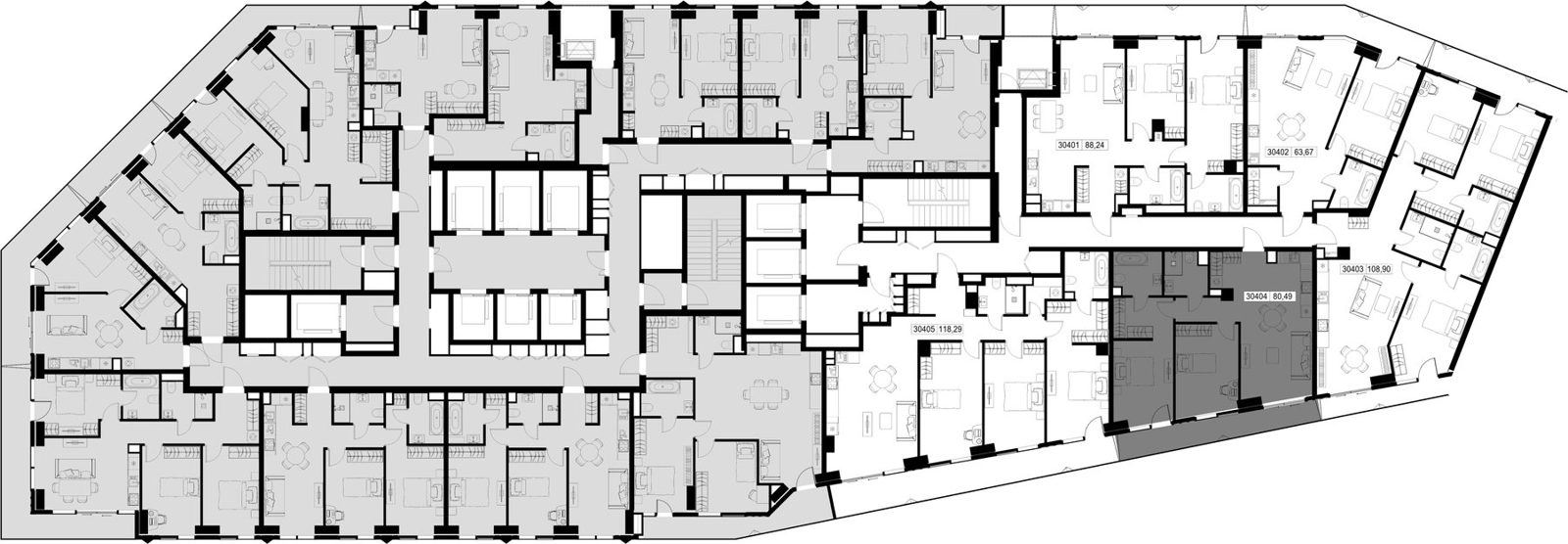 2-комнатная квартира, 80,5 м² — фото 2