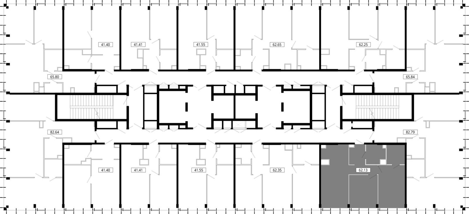 2-комнатная квартира, 62,1 м² — фото 2