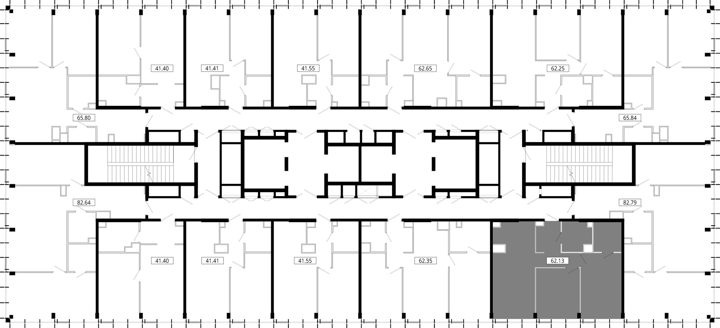 2-комнатная квартира, 62,1 м² — фото 2