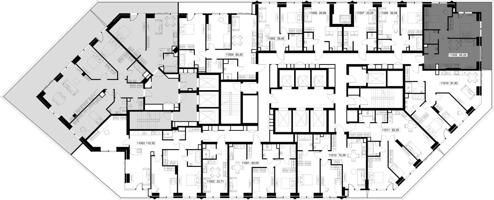 2-комнатная квартира, 66,3 м² — фото 3