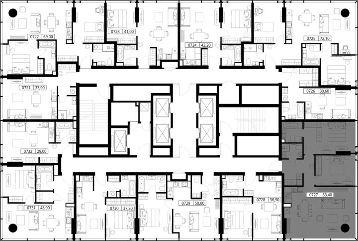 2-комнатная квартира, 83,4 м² — фото 2