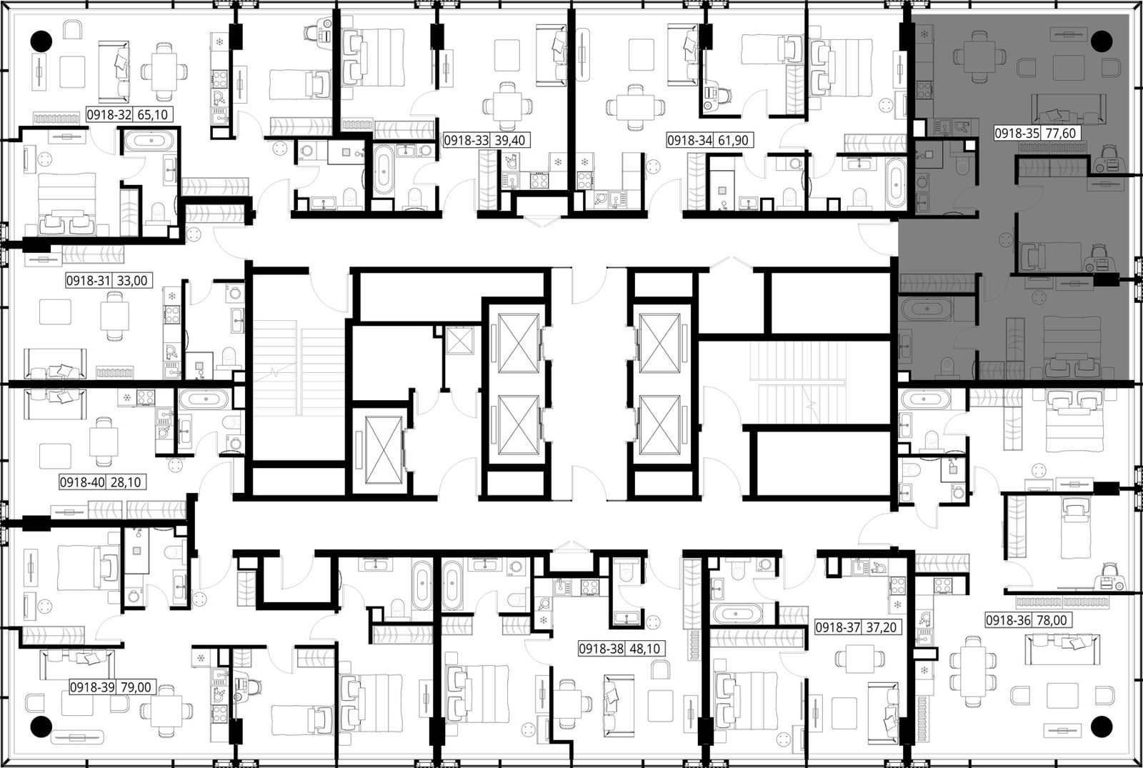 2-комнатная квартира, 77,6 м² — фото 2