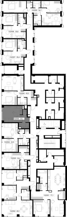 Квартира-студия, 25,1 м² — фото 2