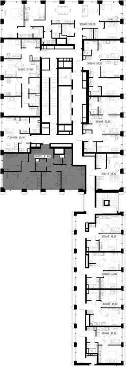3-комнатная квартира, 81,8 м² — фото 2