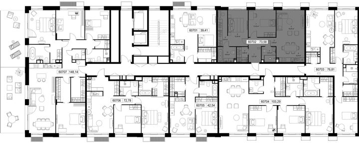 2-комнатная квартира, 73,6 м² — фото 2