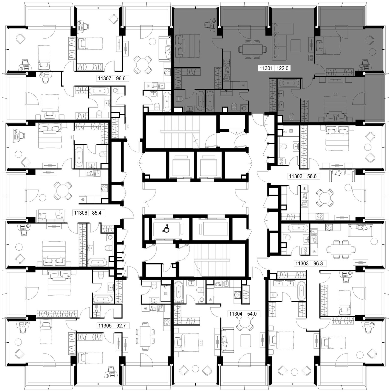 3-комнатная квартира, 122 м² — фото 2