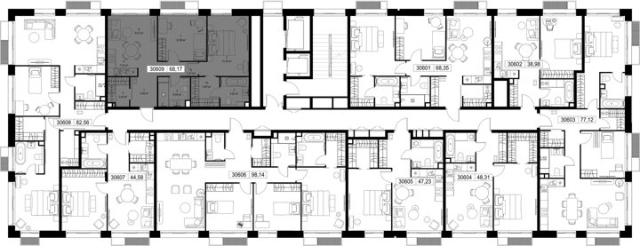 2-комнатная квартира, 68,2 м² — фото 3