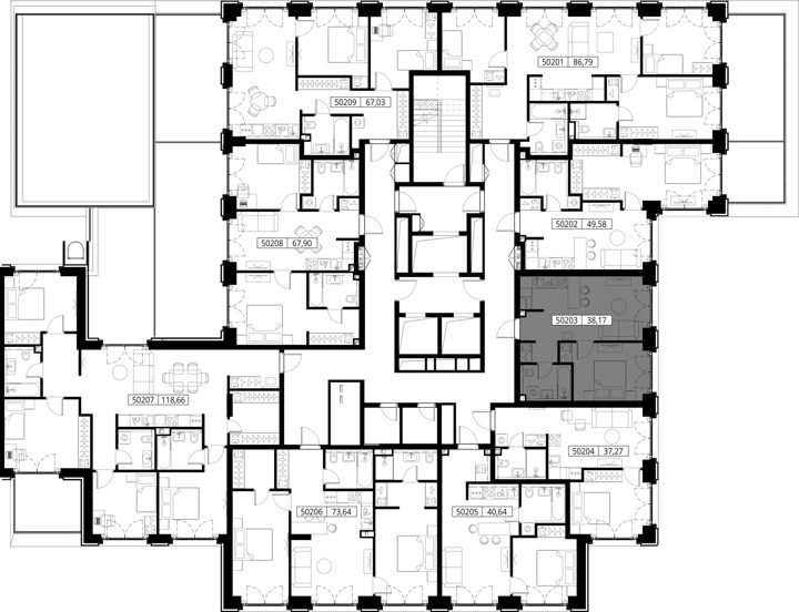 1-комнатная квартира, 38,2 м² — фото 2