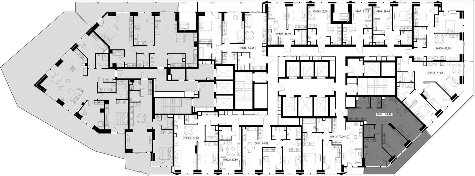 2-комнатная квартира, 82,3 м² — фото 3