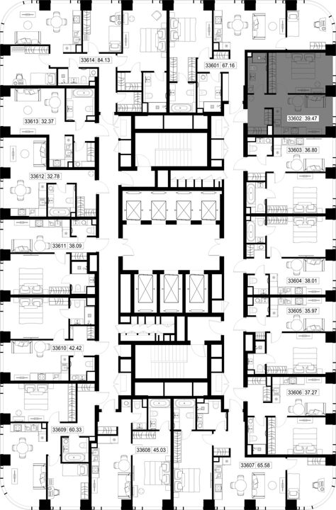 1-комнатная квартира, 39,5 м² — фото 2