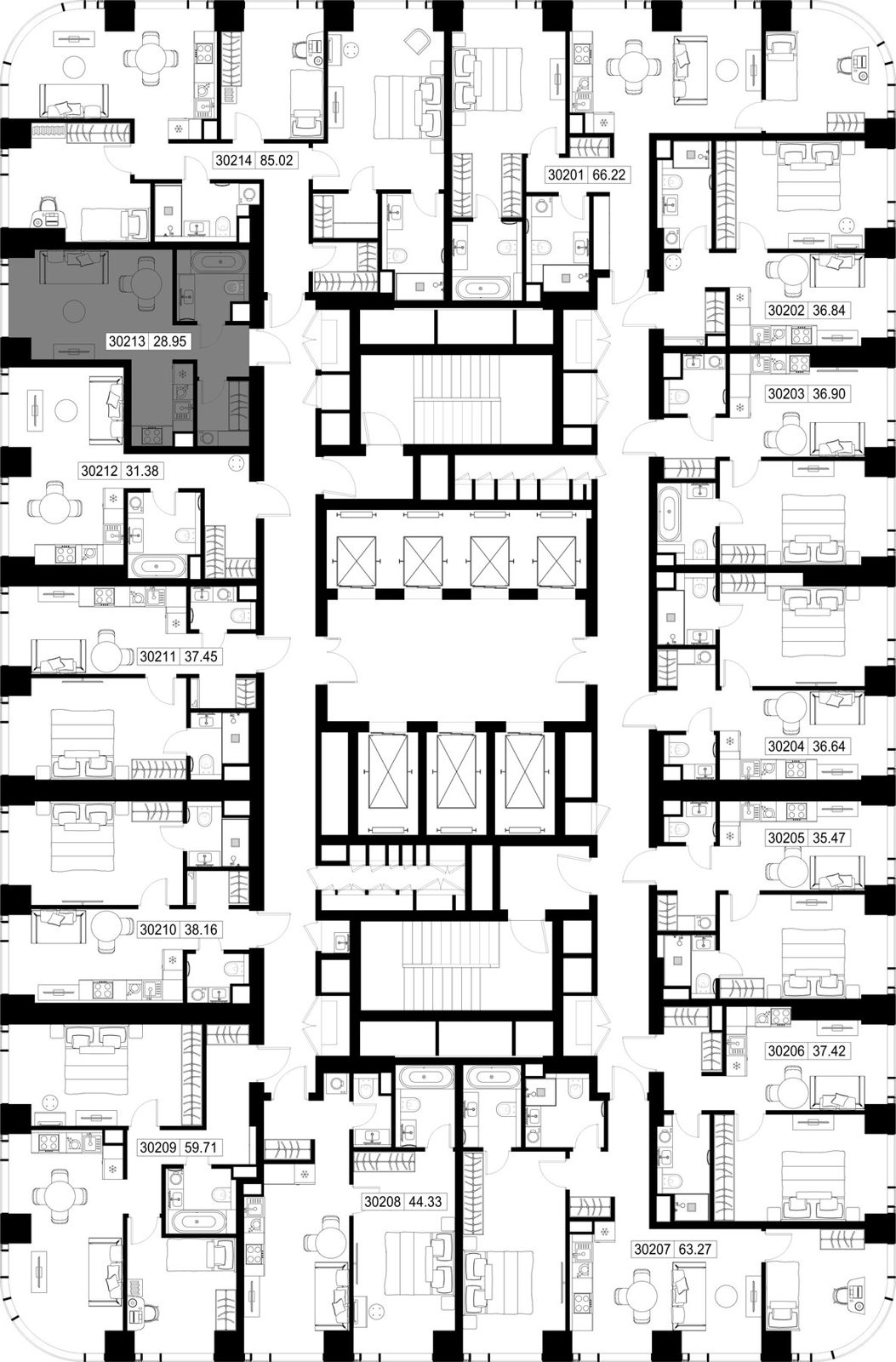 Квартира-студия, 28,9 м² — фото 2