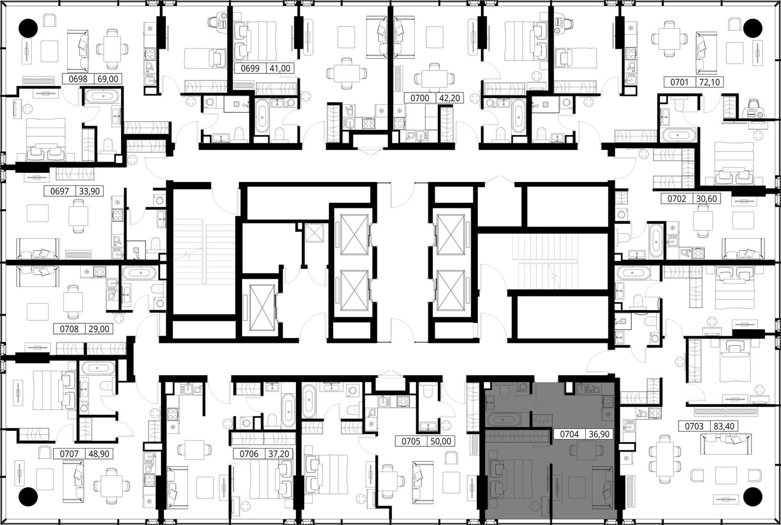 1-комнатная квартира, 36,9 м² — фото 2