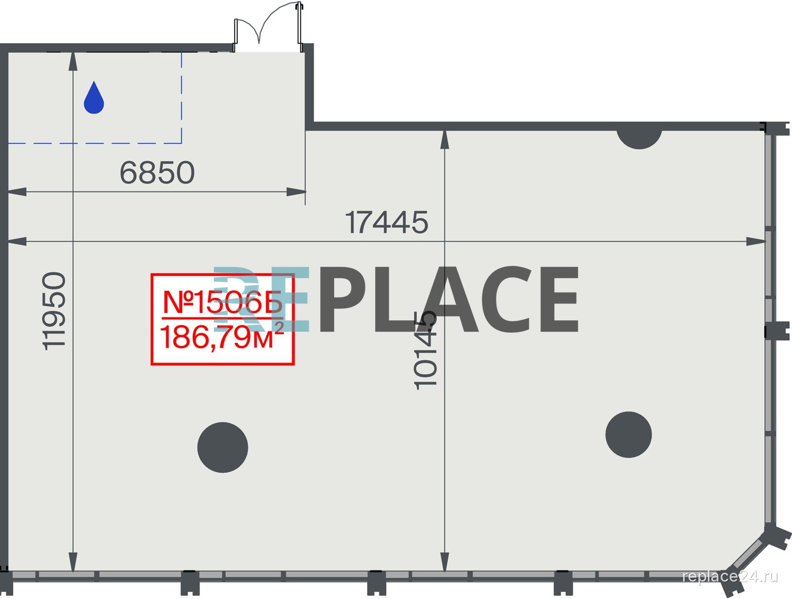 Офис, 186,8 м²