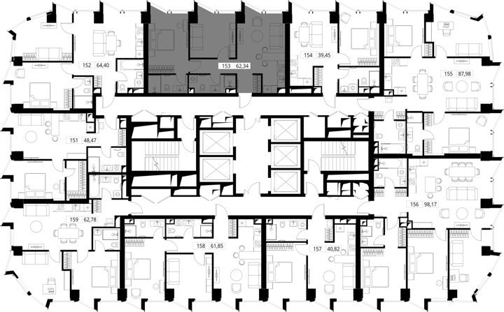 2-комнатная квартира, 62,1 м² — фото 2