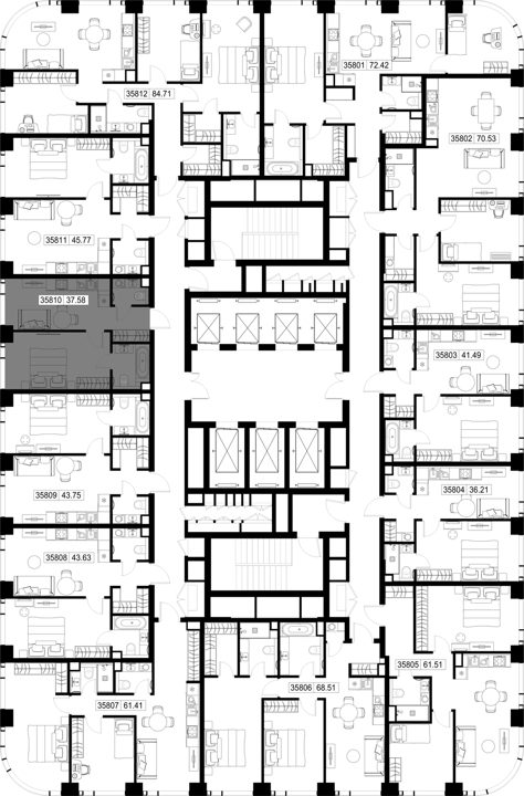 1-комнатная квартира, 37,6 м² — фото 2