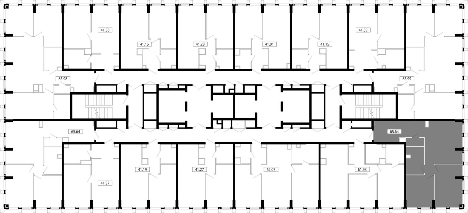 2-комнатная квартира, 66,1 м² — фото 2