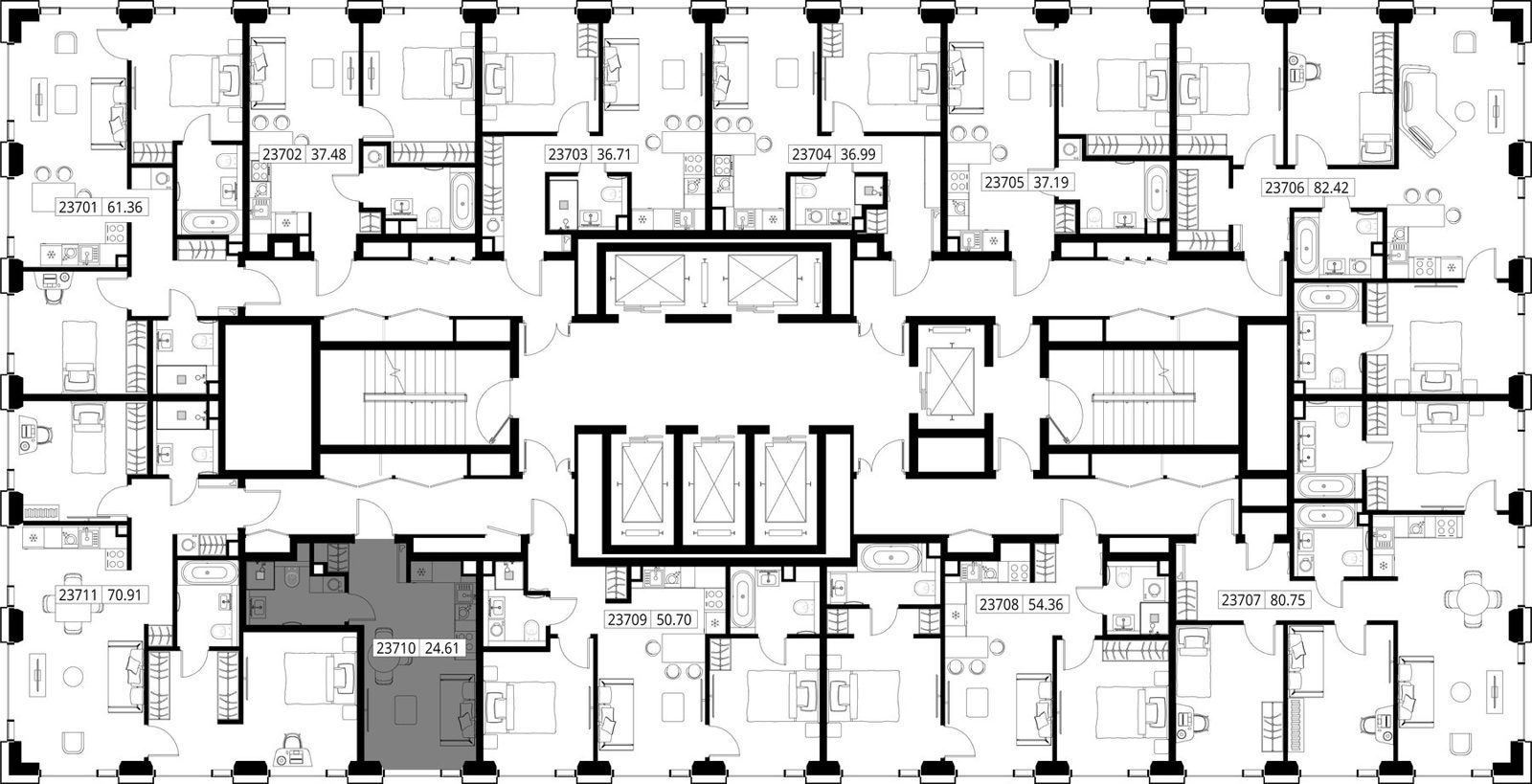 Квартира-студия, 24,6 м² — фото 2