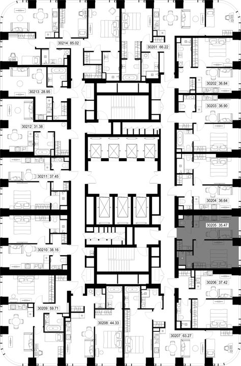 1-комнатная квартира, 35,5 м² — фото 2