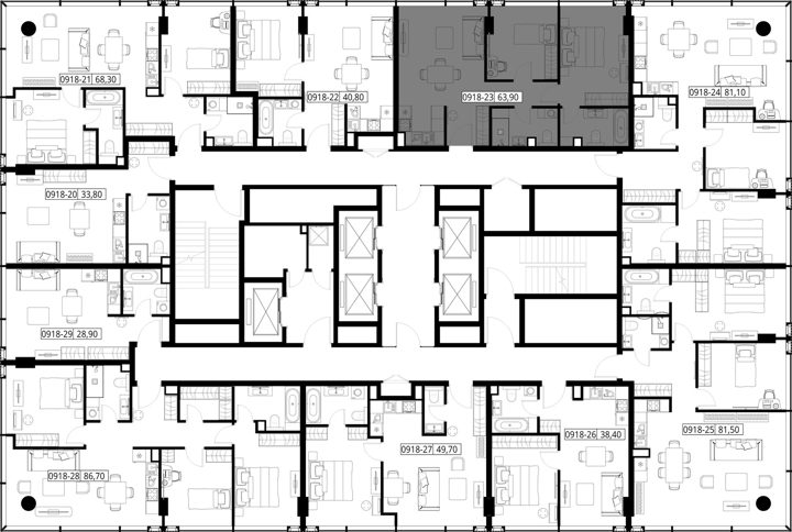 2-комнатная квартира, 63,9 м² — фото 2