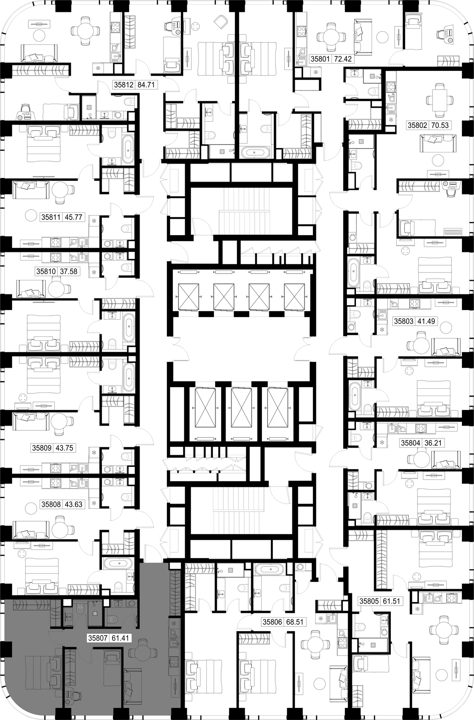2-комнатная квартира, 61,4 м² — фото 2