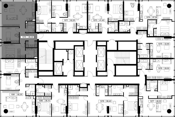2-комнатная квартира, 80,3 м² — фото 2