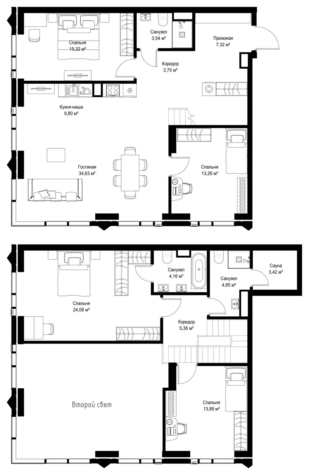 4-комнатная квартира, 146,5 м²