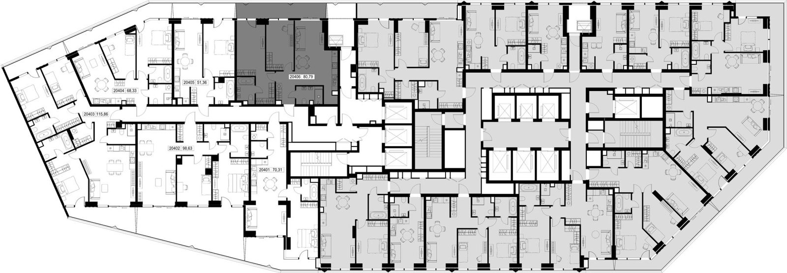 2-комнатная квартира, 80,8 м² — фото 2