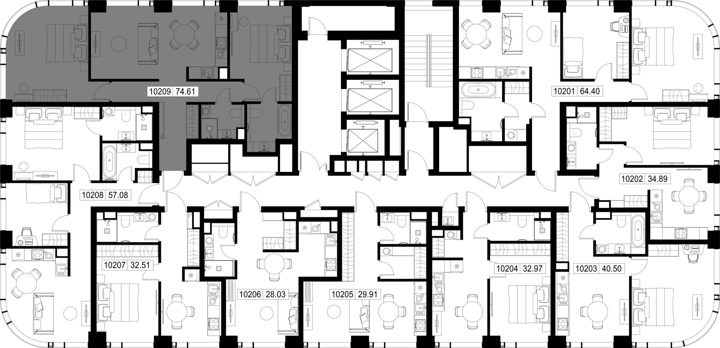 2-комнатная квартира, 74,6 м² — фото 2