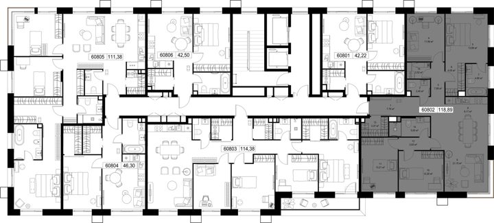 4-комнатная квартира, 118,9 м² — фото 3