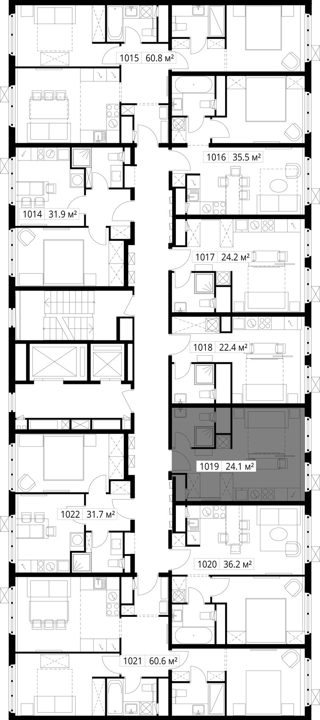 Квартира-студия, 24,1 м² — фото 2