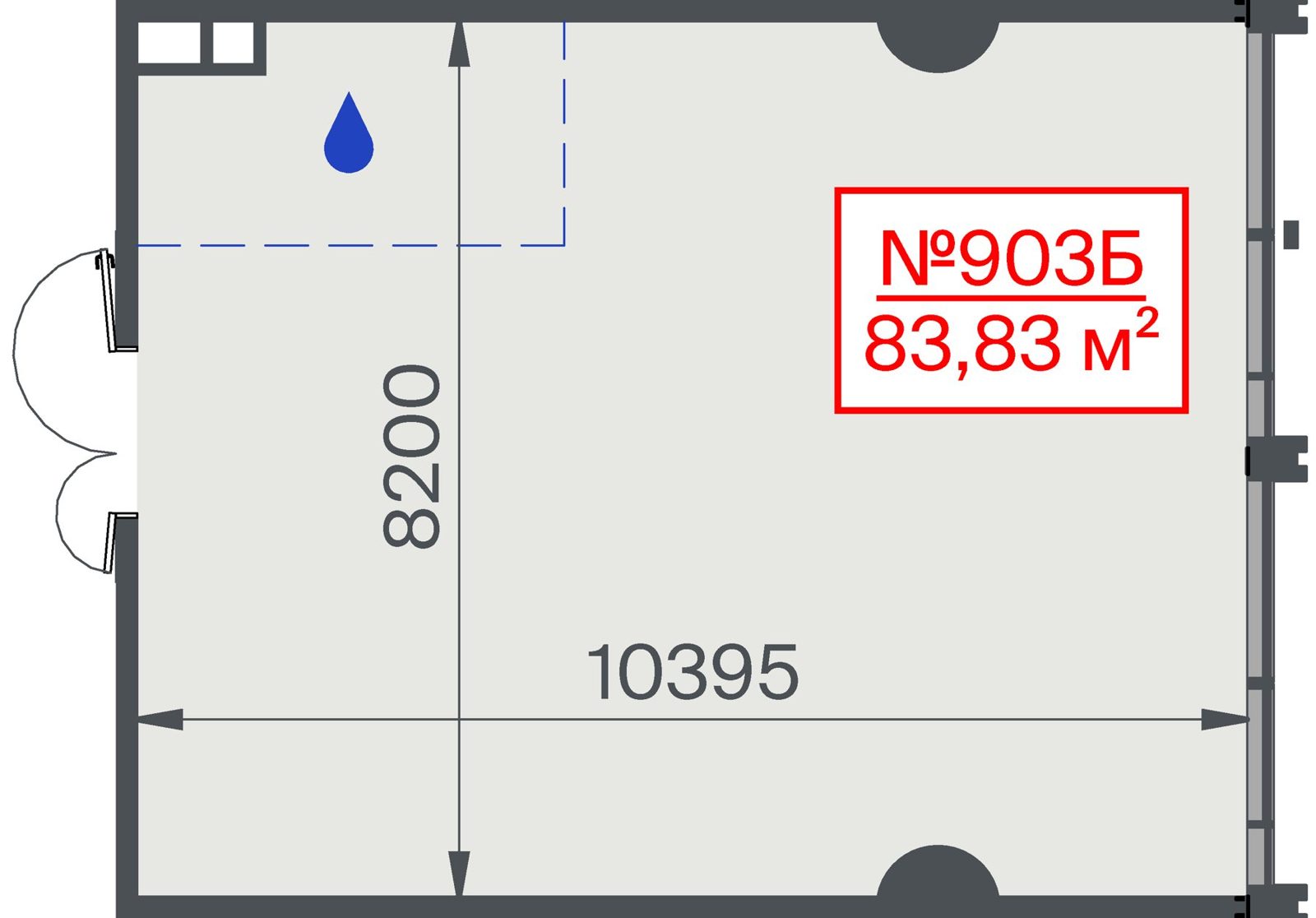 Офис, 83,8 м²