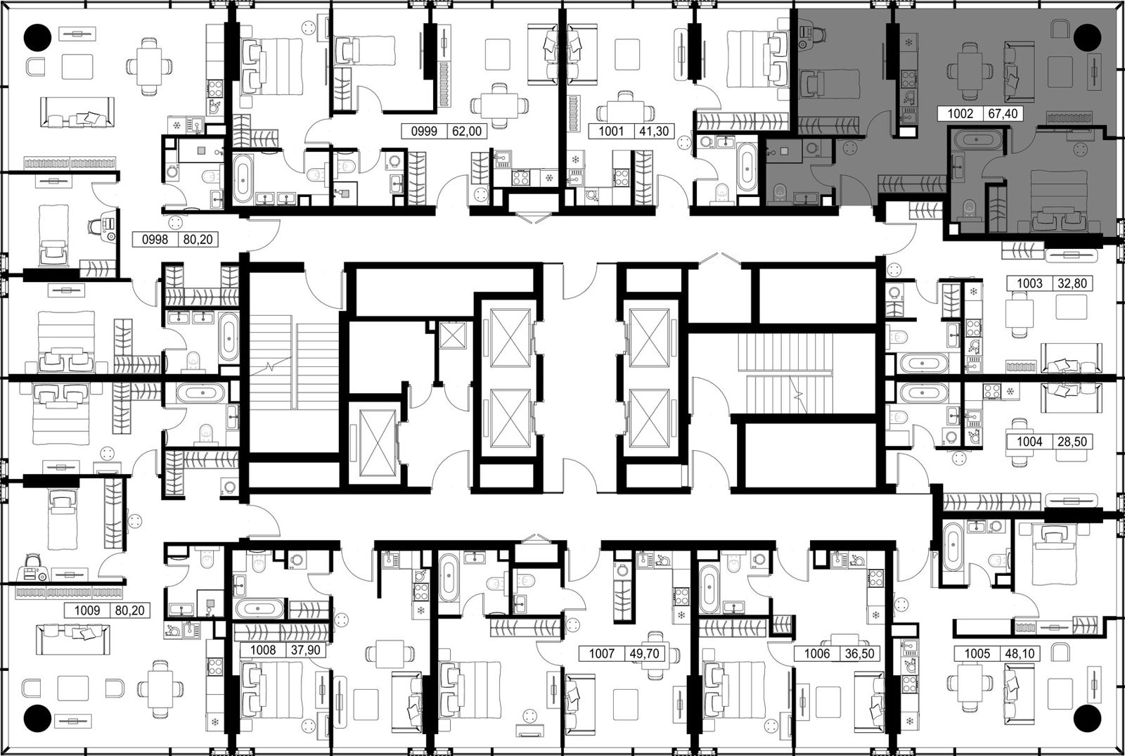 2-комнатная квартира, 67,4 м² — фото 2