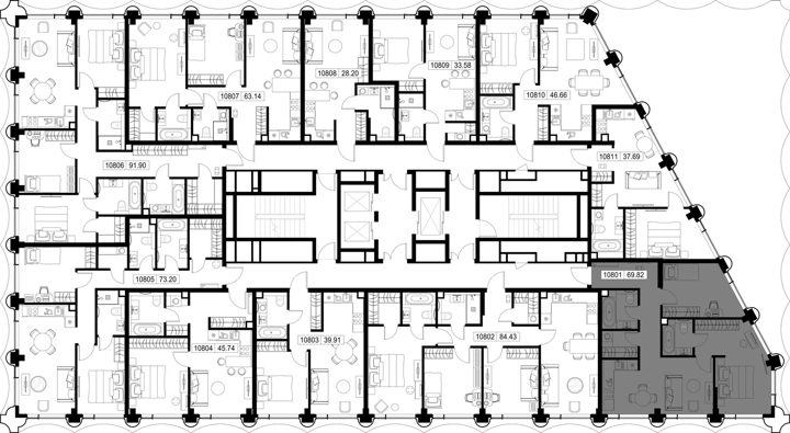 2-комнатная квартира, 69,8 м² — фото 2