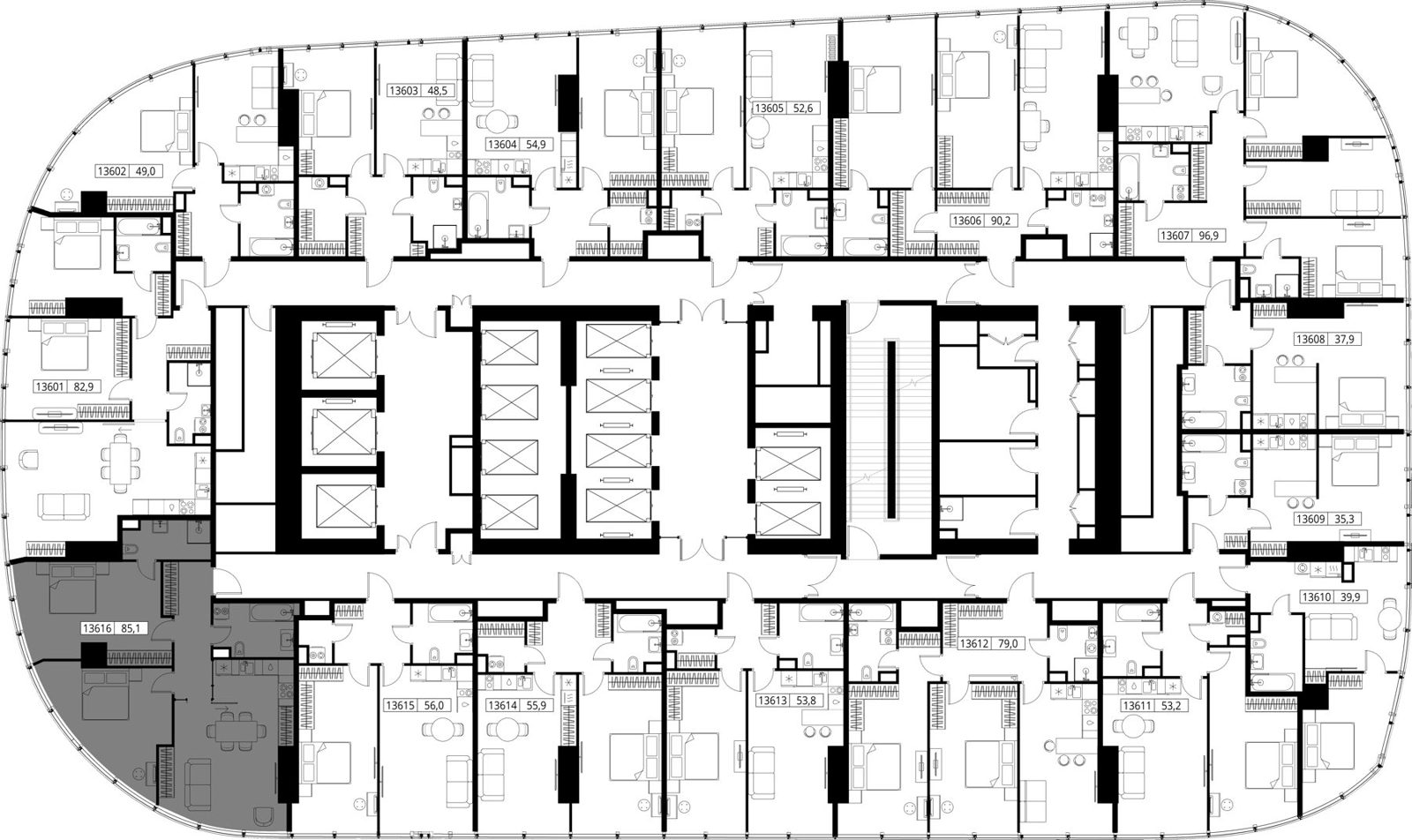 2-комнатная квартира, 85,1 м² — фото 2