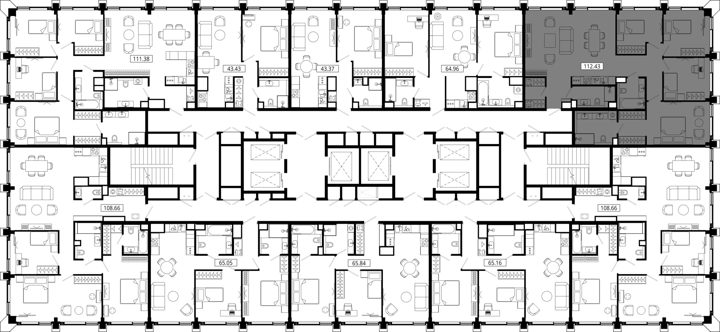 4-комнатная квартира, 114,7 м² — фото 2
