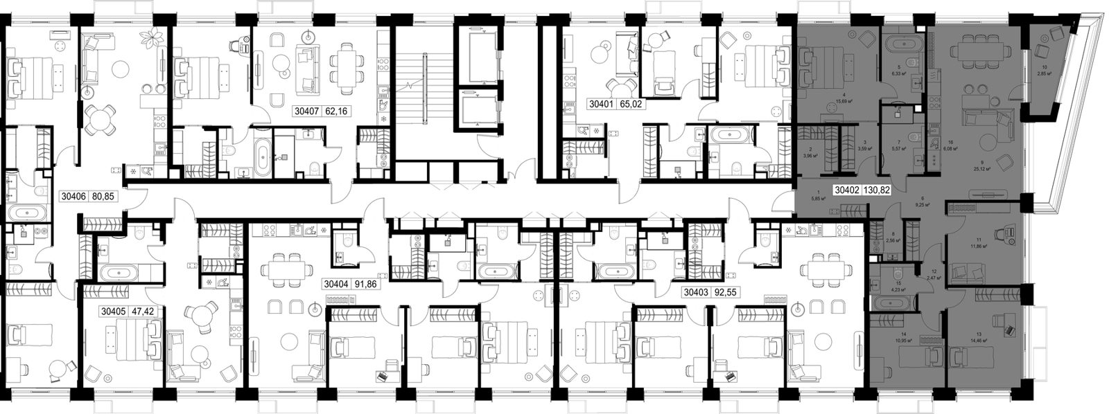 4-комнатная квартира, 130,8 м² — фото 2