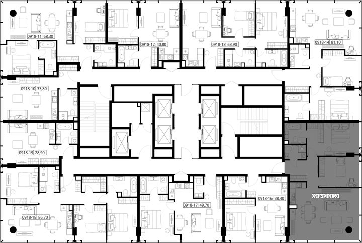 2-комнатная квартира, 81,5 м² — фото 2