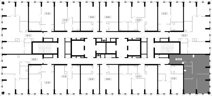 2-комнатная квартира, 65 м² — фото 2